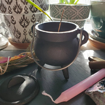 a pot with a plant in it and some other items